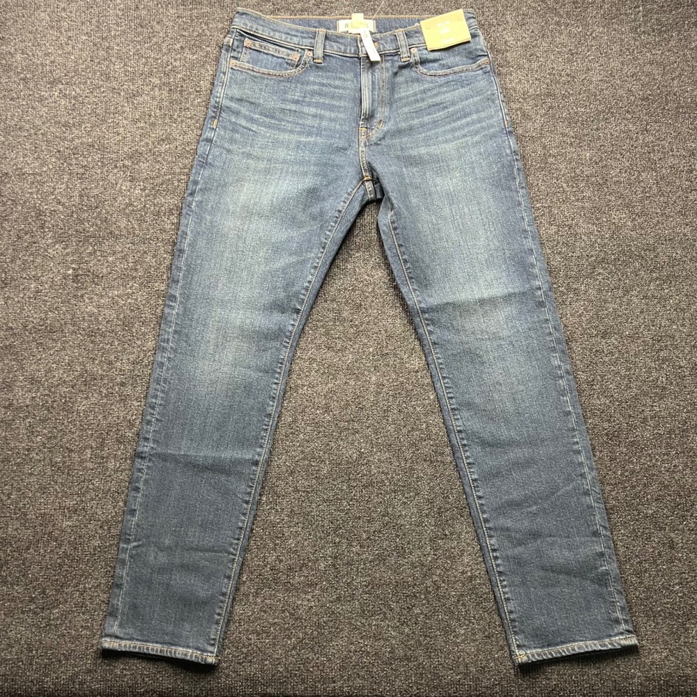 Madewell Mens Slim Fit Jeans 32x32 Blue Denim NA991 Stretch Cotton Pants NEW